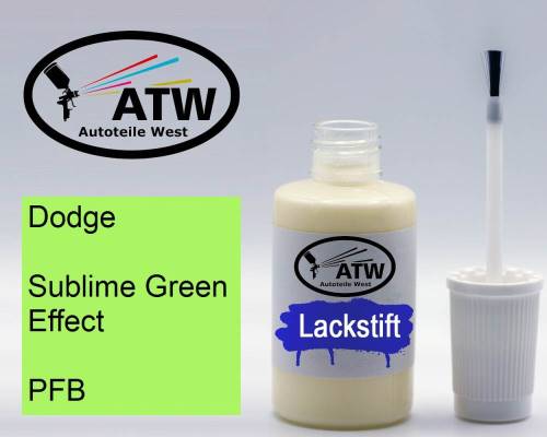Dodge, Sublime Green Effect, PFB: 20ml Lackstift, von ATW Autoteile West.